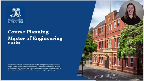 Thumbnail for Course Planning 101 - Master of Engineering suite