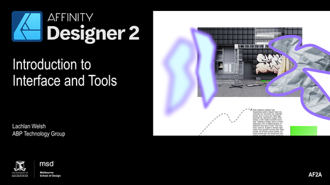 Thumbnail for AF2A - Affinity Designer - Introduction to Interface and Tools