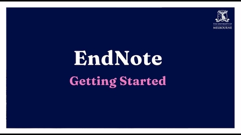 Thumbnail for EndNote - Getting Started