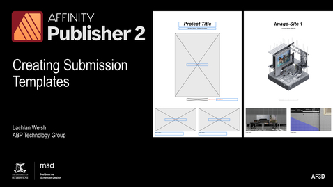 Thumbnail for AF3D - Affinity Publisher - Creating Submission Templates