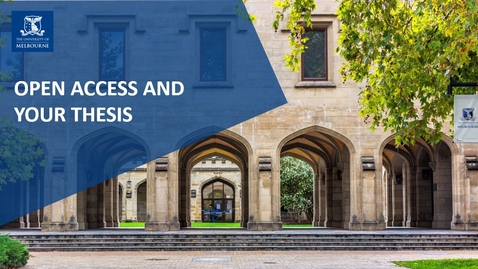Thumbnail for Open Access and Your Thesis | Researcher@Library (21/08/2024)