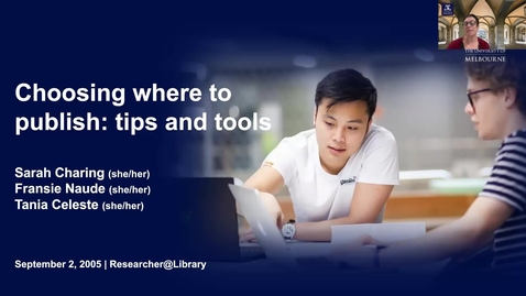 Thumbnail for Choosing Where to Publish | Researcher@Library (2/09/2025)