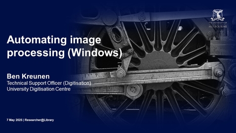 Thumbnail for Automated Image Processing (Windows
