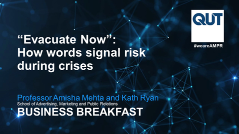 Thumbnail for &quot;Evacuate Now&quot;: How words signal risk during crises