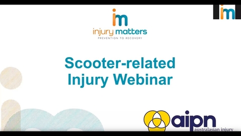 Thumbnail for Scooter-related injury webinar