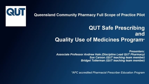 Thumbnail for QUT SP&amp;QUM Webinar