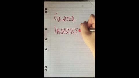 Thumbnail for Global Teacher Digital Narratives 2017: Gender injustice