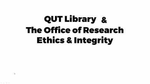 Thumbnail for Authorship and Publication Training Course - Promotional Video (September 2016)