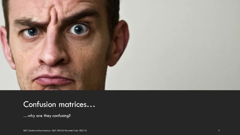 Thumbnail for Taking the confusion out of multinomial confusion matrices and imbalanced classes