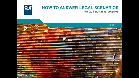 Thumbnail for Legal research for QUT Business students