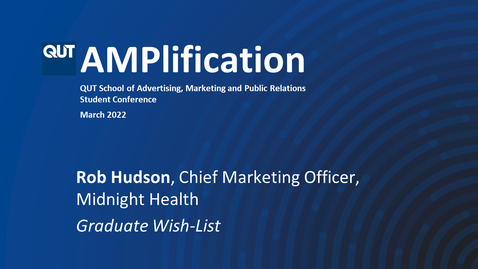 Thumbnail for Graduate Wishlist, Rob Hudson, Chief Marketing Officer, Midnight Health