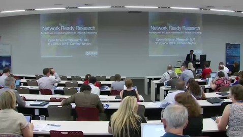 Thumbnail for Session 4, Part 1: Research Networks and Metrics (Dr Cameron Neylon) - OAR Conference 2013