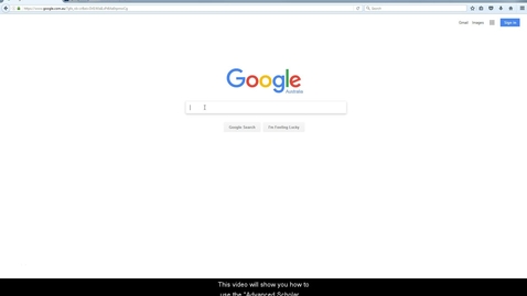 Thumbnail for 'Advanced scholar search' in Google Scholar