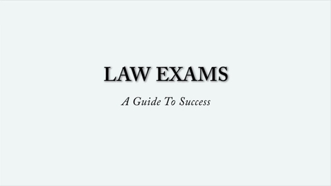 Thumbnail for Law School Exam Advice